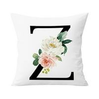 Prikriva jastuk na abecedi ukrasni jastuk ABC slovo cvijeća jastuk pokriva kvadratni jastučni zaštitnici