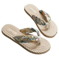 Papuče za žene i muškarce, ženske komore sandale Ljetne žene Otvorene ploče ravne pete Plaže Sandale