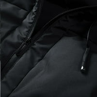 FVWitlyh jakne za muškarce lagana jakna za muške tople muške prsluk sa džepom Zip s kapuljačom sa kapuljačom