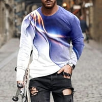 Zodggu s popustom za muškarce Sportski proljetni ljetni trendi pulover bluza vrhovi Raglan s dugim rukavima
