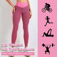 Fithood Tik Tok gamaše Ženske guzice za dizanje vježbi Plus veličine Sportski visoki struk joga hlače