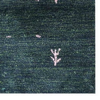 Rugsotički tepisi Ručni loom, savremeni prostirka od svilene površine za dnevnu sobu spavaća soba, tamno zelena, 8'x10 '