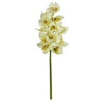 23 Cymbidium orhideja umjetnog cvijeta - bijela