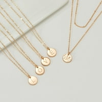 Zlatne ogrlice za žene 14K pozlaćeni novčić Početni ogrlica s ogrlica ogrlica Choker ogrlice nakit za