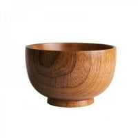 Japanski stil okruglih rižnih posuda Creative Am-Snage Kisel Kiseli datum Drvena supa Noddle Bowl