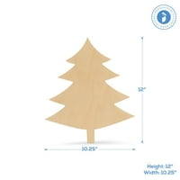 Drvo Božićno rezanje drva, od 100, koristite kao drveni vješalicu ili božićni zanat