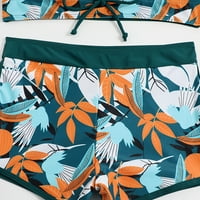 Olyvenn Ljeto Ženski bikini kupaći kostim Havajski tropsko print za plažu od plaže za odvajanje zavale