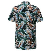 Modne Muške majice Havajski tiskani kratki rukav Proljeće Ljeto Ležerne prilike za odmor na plaži za