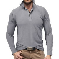 Idoravanske majice za dugih rukava za muškarce Prodaja muškaraca dugih rukava bify mišić Basic Solid
