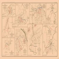 Građanski rat - Virginia Maryland Bitni položaj - Hotchkiss - 23. 37. - Mat Art Paper