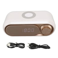 Zvučnik sa bežičnim punjenjem, LED digitalni budilica za spavanje spavaće sobe Blanc ili 10W