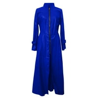 Jean jakna Ženska kišna jakne Vodootporna ženska modna jakna jesen i zimski čvrsti dugi kožni kaput