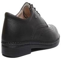 Finn Comfort Budimpešta Muška čipka UP UP Comfort Brogue Cipele u crnoj veličini 9.5