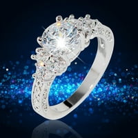 Frehsky prstenovi prirodni srebrni dragi dvorski dvorski ples za mladenku za mladenkin za vjenčani prsten