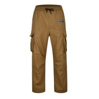 Ketyyh-CHN teretni pantalone za muškarce na otvorenom ravne vrste teretnih hlača Hlače Khaki, XL