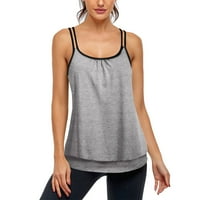 Ležerna bluza za žene sa vježbanjem vrhova bez rukava bez rukava Spaghetti Strap Yoga Racerback Sports
