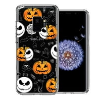 Samsung Galaxy S Halloween Jack-O-Lantern Pumpkin lubanje Sablasno dizajn Dvoslojni poklopac telefona