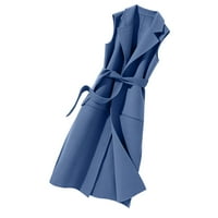 Zimska rukavica bez rukava modni vrhovi Jean Jacket Women za čišćenje plave veličine 2xl