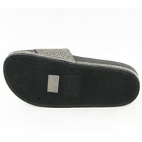 Žene Glitter Rhinestone Design Platforme Slades Sandale Shiny Cipele Crne