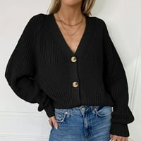 Šumyyashe ženski džemper s dugim rukavima otvoren prednji kardigan gumb labava odjeća Ženski kardigan