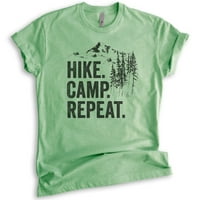 Pohodska majica u kampu, unise ženska muška majica, pješačka majica, pješačka majica, kampiranje, majica