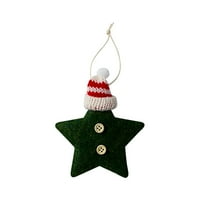 Aoksee Božićni ukrasi Božićno drvce Pet-pokazivača Privjesak Božićni poklon Dekorativni poklon lutke na klirensu