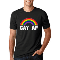 GAY AF Slatka Rainbow LGBT grafička majica