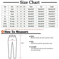 Ženske pantalone labave ležerne hlače Jedredne radne hlače pada udobni elastični struk džep pune dužine hlače bijeli xxl