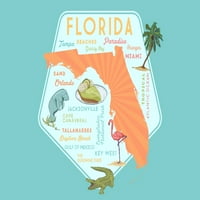 Florida, tipografija i ikone, kontura