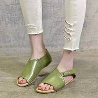 Eczipvz ženske sandale sandale za žene stana cipele sa elastičnim gležnjačkim kantama Komforne boemske