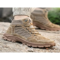 Gomelly Muška sigurnosna cipela čipka za čipke radne plišane čizme Punkcionalno zaštićena zaštita čizma