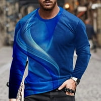 Termalne majice Kiplyki za muškarce okrugli vrat Kratki rukav pulover linije tiskana majica