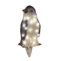 Dekoracija Light-up Penguin Ornament Penguin Božićni odmor zanat zanat zanata održavaju ukras