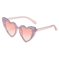 Sunčane naočale za djevojke za djevojke Sunčane naočale za sunčanje Bresch Heart Diamond Sunčanice Ženske