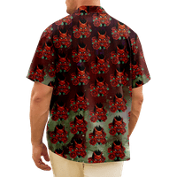 Muške poliesterne majice s kratkim rukavima s džepom, vintage bluze vrhovi