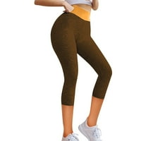 Moonsky ženske rastezanje joge tajice fitness trčanje teretane sportski džepovi aktivne hlače