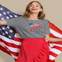 Sloboda 4. jula mahala za zastavu Majica - MIMage by Shutterstock, ženska srednja sredstva