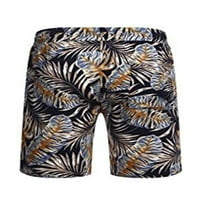 Muška odijela na Havajima, modni ispisani gumb niz majicu kratkih rukava + set kratkih plaža