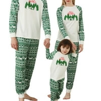 Sunitor Božićna porodica podudaranje pidžama, pamučni odmor PJS Xmas pidžama setovi loungerwear za žene