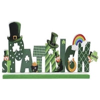 Dnevni ukrasi sv. Patricka irski festivalski ukrasi zeleni listovi - festivalski pisma igračka ukrasi