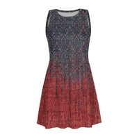 Gaiseeis Ljetna haljina za žene Ležerne prilike tiskane s kratkim rukavima s kratkim rukavima V-izrez
