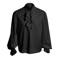 Muška gotička vintage Court košulja Okrenite košulju na dugih rukava s dugim rukavima Yutnsbel