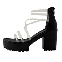 Novi kućni pokloni za domaće ženske potpetice sa zatvaračem vodootporne platforme visoke pete cipele