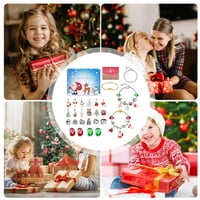 Božićni događajni kalendar DIY božićne kalendarske narukvice za djevojčice i djecu Charm božićni nakit