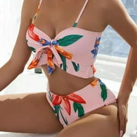 Bikini vrhovi s kratkim kupaćim kostima za kupaće navlake otvorena prednja plaža Bikini kupaći kostim