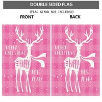 Ružičasta božićna ukrasna opruga zastava za zaštitu, 184