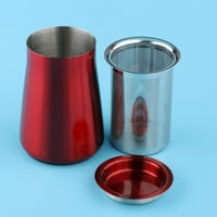 Kafe sito za kafu Filter za kafu nehrđajući čelik, pribor, kompaktna lagana - crvena