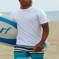 Muška majica na plaži UPF50 + kupaći kostimi za vrat Vrata Stretchy Gorls Zaštita od sunca Muška labava