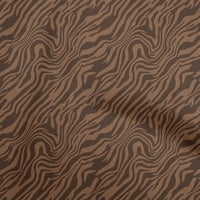 Onuoone Georgette viskoza smeđa tkanina životinja kože haljina od tkanine Tkanina od dvorišta široko