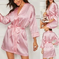 Kiplyki Popust Žene pidžama plus veličine Plus veličine donje rublje svilene trake Robe satenski ogrtač
